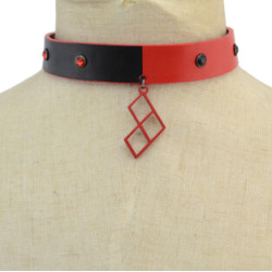 N-6928 Fashion Choker Necklaces Geometric Triangle Leather Necklace  for Women Jewelry