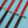 N-6928 Fashion Choker Necklaces Geometric Triangle Leather Necklace  for Women Jewelry