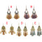 E-4296 Vintage Bohemian Silver Metal Thread Tassel  Drop Earrings for Women Party Jewelry