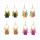 E-4295 Bohemian Metal Thread Tassel Long Drop Pom Earrings for Women Party Jewelry