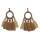 E-4301 Vintage Tassel  Charm  Drop Pom  Earring for Women Jewelry