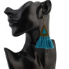 E-4303 5 colors  Vintage Bohemian Thread Tassel Drop Earring for Women Earring