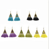 E-4303 5 colors  Vintage Bohemian Thread Tassel Drop Earring for Women Earring