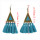 E-4303 5 colors  Vintage Bohemian Thread Tassel Drop Earring for Women Earring