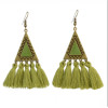 E-4303 5 colors  Vintage Bohemian Thread Tassel Drop Earring for Women Earring