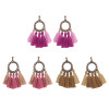 E-4301 Vintage Tassel  Charm  Drop Pom  Earring for Women Jewelry