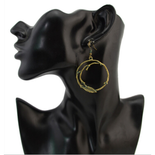 E-4300 Retro Vintage Round Branches Shape Drop Earrings for Women Bohemian Wedding Party Jewelry