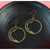 E-4300 Retro Vintage Round Branches Shape Drop Earrings for Women Bohemian Wedding Party Jewelry
