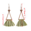 E-4308 3 colors  Vintage Bohemian Thread Tassel Drop Earring for Women Earring
