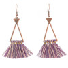 E-4308 3 colors  Vintage Bohemian Thread Tassel Drop Earring for Women Earring