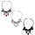 N-6932 N-6951 5 color Vintage Leather Alloy rhinestone resin bead Flower pendant Necklace Accessories