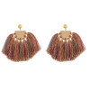 E-4318 4 Colors Gold Plated Alloy thread Drop Dangle Earrings Jewelry
