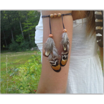 B-0862 New Arrival European Feather Beads Armlet For Women Jewelry