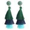 E-4325 4 Colors Fashion Gold Plated Thread Tassel Earrings Women Jewelry