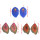 E-4323 Bohemian Vintage Leaf-shaped Earrings for Women Jewelry