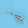 E-4322 Vintage Silver Hollow Out Bottle Shape Fish Hook Dangle Earrings