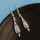 E-4322 Vintage Silver Hollow Out Bottle Shape Fish Hook Dangle Earrings