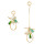 E-4329 New F ashion Jewelry Gold Plated Alloy Crystal Bead Drop Dangle Earrings