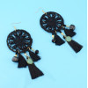 E-4328 Bohemian Alloy thread Tassel Drop Dangle Earrings Jewelry
