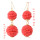 E-4330 4 Colors Fashion Gold Metal Beads Statement Ball Drop Earrings for Women Bohemian Party Jewelry