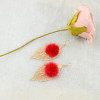 E-4331 European Fashion Bohemian Gold plated Leaft Tassel Plush Earring for Women Jewelry
