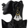 E-4333 New F ashion Jewelry Bronze Plated Alloy Thread Bead Drop Dangle Earrings