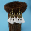 E-4333 New F ashion Jewelry Bronze Plated Alloy Thread Bead Drop Dangle Earrings