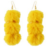 E-4338 6 Colors Fashion Women Pom Pome Drop Earrings Wedding Party Fashion Accessories