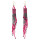 E-4336 5 Colors Fashion Gold Plated Resin Beaded Statement Long Tassel Drop Earrings