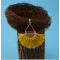 E-4337 Bohemian Vintage Tassel Fan-shaped Earrings for Women Jewelry