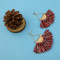 E-4337 Bohemian Vintage Tassel Fan-shaped Earrings for Women Jewelry