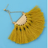 E-4337 Bohemian Vintage Tassel Fan-shaped Earrings for Women Jewelry