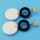 E-4340 Fashion White Black Acrylic Round Drop Earrings for Women Bohemian Party Accessories