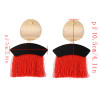 E-4348 6 Colors Fashion Bohemian Stud Alloy Tassel Pendant Earring for Women Jewelry