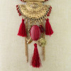 N-6938 4color New Fashion Gold plated Alloy Leather Thread tassel pendant Necklace Accessory