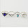R-1481 4Pcs/set Bohemian Blue Stone Midi Finger Ring Sets for Women Fashion Jewelry Accessories