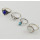 R-1481 4Pcs/set Bohemian Blue Stone Midi Finger Ring Sets for Women Fashion Jewelry Accessories