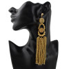 E-4355 6 Colors Fashion Bead Tassel Bohmian Earring for Women Jewelry