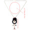 N-6941 Fashion jewelry Plush Beads Long Charm Necklace For Women