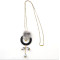 N-6941 Fashion jewelry Plush Beads Long Charm Necklace For Women