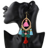 E-4351 Fashion Gold plated Thread Tassel Dangle Earrings Women Jewelry