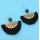 E-4357 3 Colors Gold Plated Alloy thread tassel fan Drop Dangle Earrings Jewelry