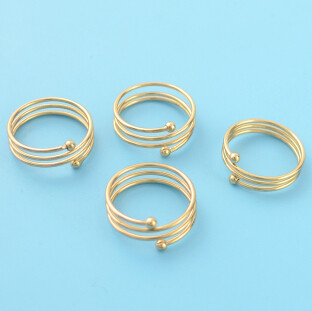 R-1487 1Pcs/set Gypsy Silver Gold Plated Simple Finger Ring Fashion Jewelry Accessories
