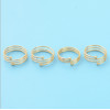 R-1487 1Pcs/set Gypsy Silver Gold Plated Simple Finger Ring Fashion Jewelry Accessories