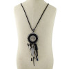 N-6953 New Silver Plated Tassel Charm Crystal thread star leaf pendant Necklace Jewelry