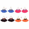 E-4359 Ethnic Handmade Thread Tassel Drop Earrings for Women Bohemian Fashion Jewelry Accessories