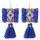 E-4366 Ethnic  Geometric Flower Thread Tassel New Design Dangle Earrings Women Accessories