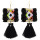 E-4366 Ethnic  Geometric Flower Thread Tassel New Design Dangle Earrings Women Accessories