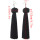 E-4363 Bohemian Black Thread Tassel Drop Earrings for Women Ladies Party Anniversary Birthday Gift