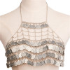 N-6466 Bohemian Vintage style gold & silver plated coin shape tassel underwear necklace for women jewelry
